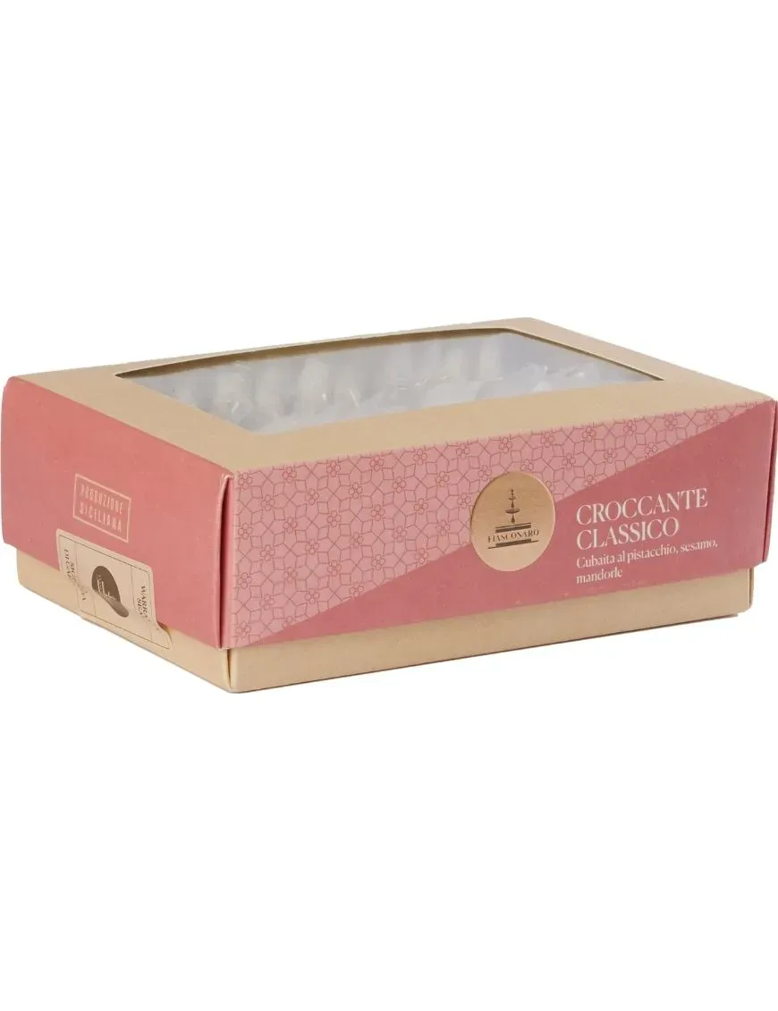 Fiasconaro Sicilian croccantini (Cubaita) in gift box, various weights Fiasconaro