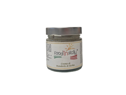 Crema dolce con 30% di Mandorle di Sicilia, 190 gr Confetture e Creme spalmabili Food in Sicily 