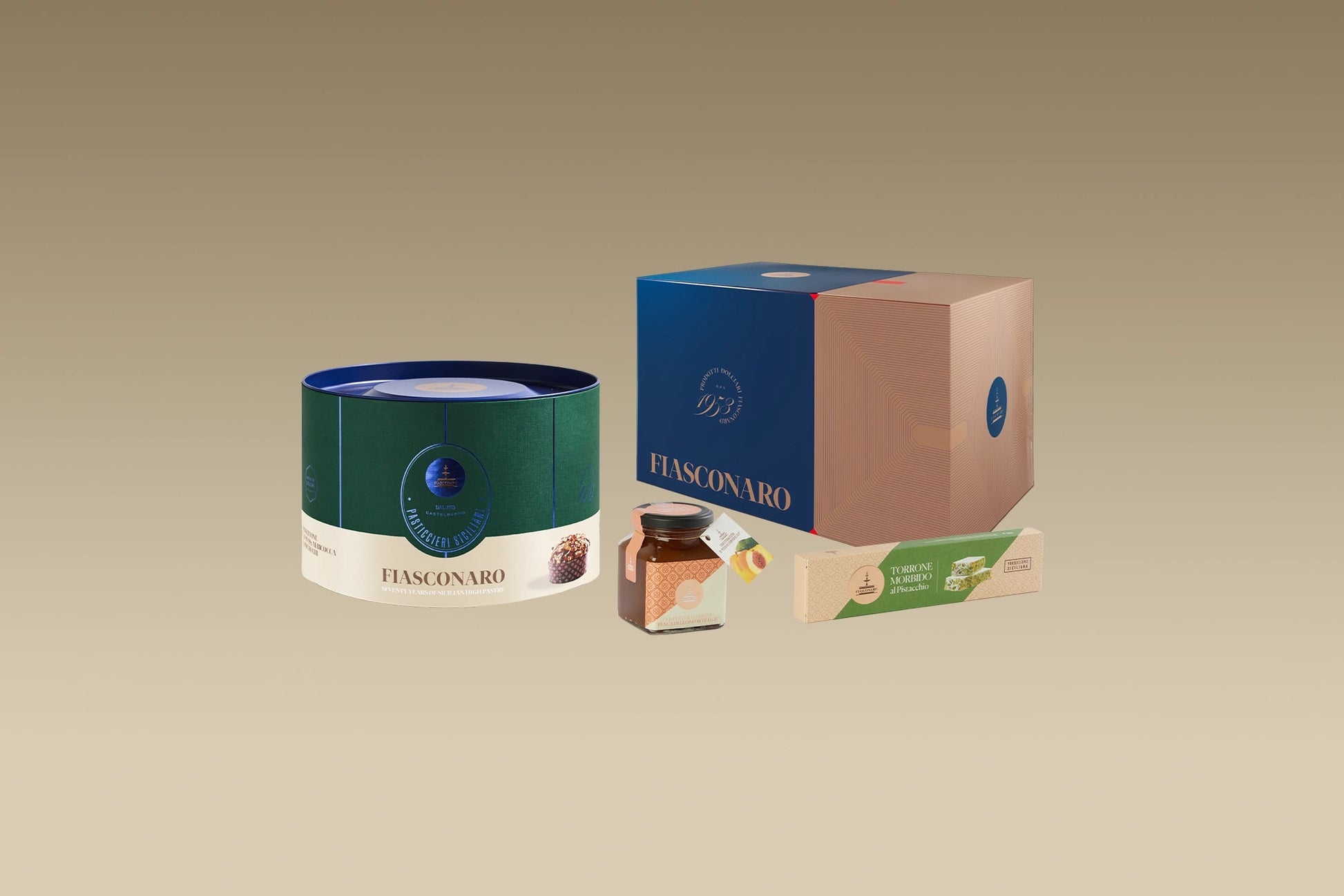 Gift Box Fiasconaro "1953" con 3 prodotti siciliani di alta qualità Fiasconaro