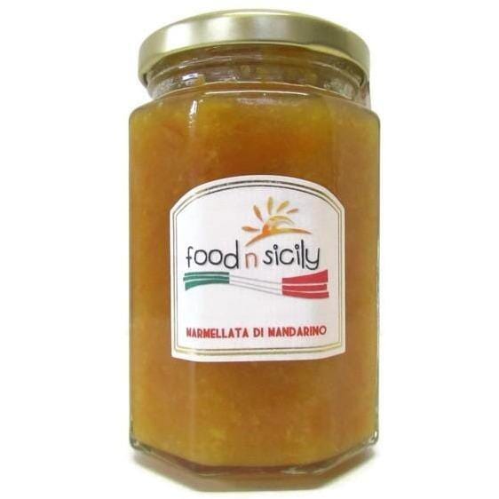 Marmellata di Mandarini Siciliani, vasetto 370 grammi, Food in Sicily Confetture e Creme spalmabili Terre Nere 