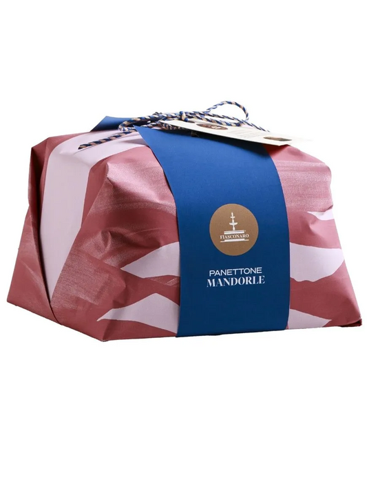 Panettone Fiasconaro con Mandorle siciliane e ricoperto di glassa, varie grammature Fiasconaro