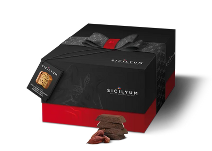 Panettone al Cioccolato di Modica IGP” e pere semicandite  , Sicilyum, 1 Kg Sicilyum