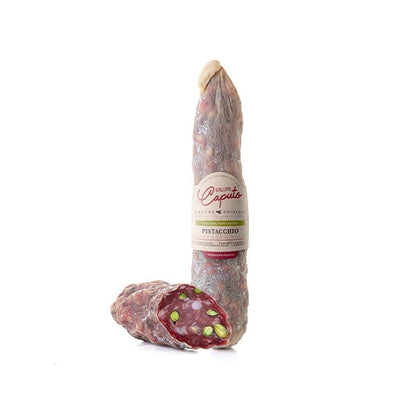 Salame Nostrano al Pistacchio, Salumi Caputo, 500 gr Salumi Salumi Lipari 