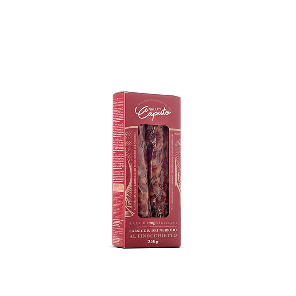 Salsiccia dei Nebrodi al Finocchietto, Salumi Caputo, 250 gr Salumi Salumi Lipari 