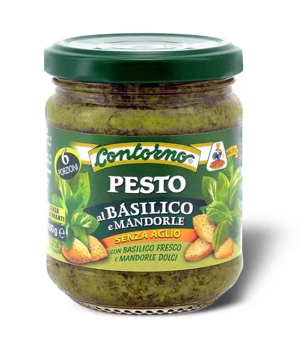 Pesto al basilico e mandorle , 180 gr Sugo F.lli Contorno 