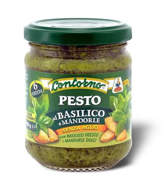 Pesto al basilico e mandorle , 180 gr Sugo F.lli Contorno 