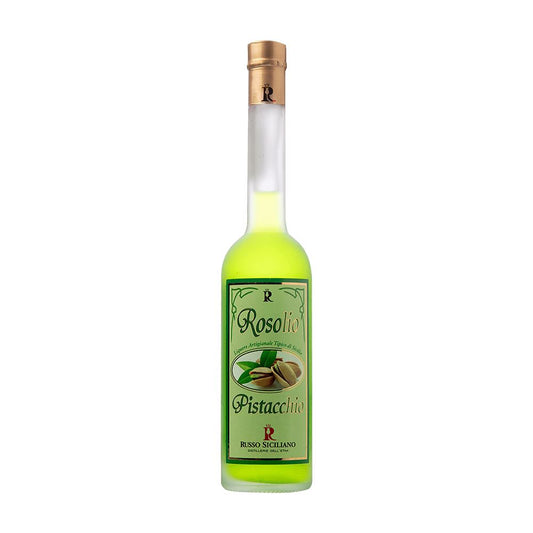 Rosolio al Pistacchio dell'Etna ,50 cl, Distillerie Russo Siciliano Vini e liquori Distillerie dell’Etna F.lli Russo 