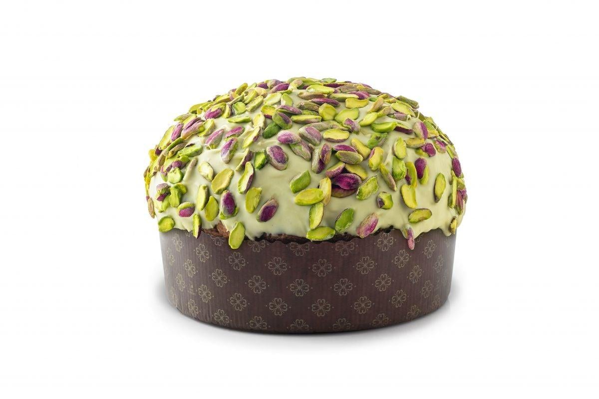 Panettone di Bronte con 30 % di Pistacchio Excellence,900 gr, Bacco Bacco 