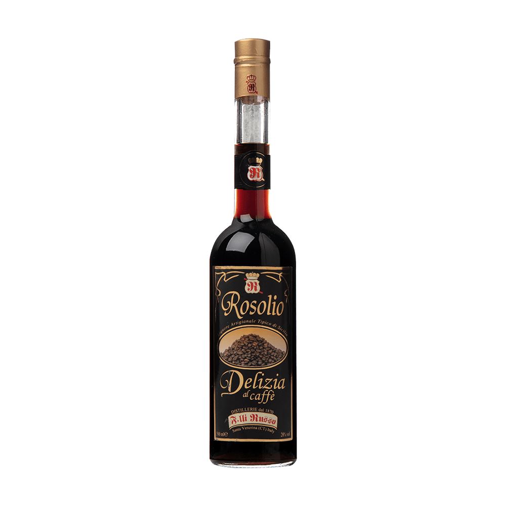 Rosolio Delizia al Caffè,50 cl, Distillerie Russo Siciliano Vini e liquori Distillerie dell’Etna F.lli Russo 