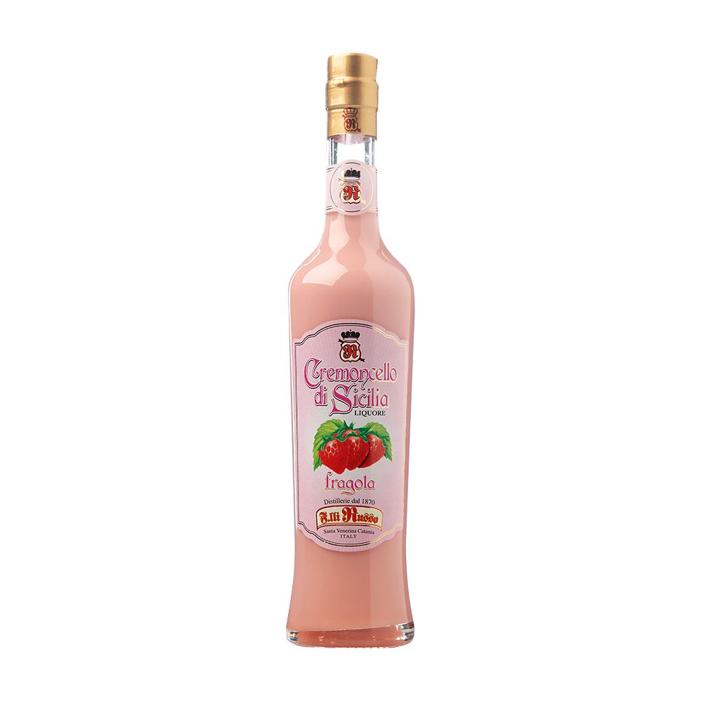 Cremoncello di Sicilia alla Fragola, Distillerie Russo, 50 cl Vini e liquori Distillerie dell’Etna F.lli Russo 