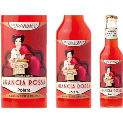 Aranciata Rossa Polara, Confezione da 6 x 27,5 cl Bibite Polara 