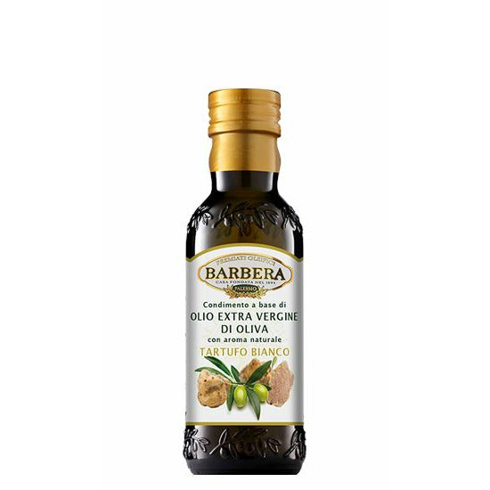 Olio Extravergine di Oliva aromatizzato al tartufo bianco, 0,25 L Condimenti Premiati Oleifici Barbera 