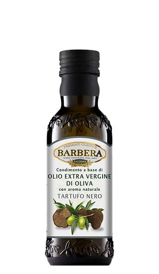 Olio Extravergine di Oliva aromatizzato al tartufo nero, 0,25 L Condimenti Premiati Oleifici Barbera 1 Bottiglia 