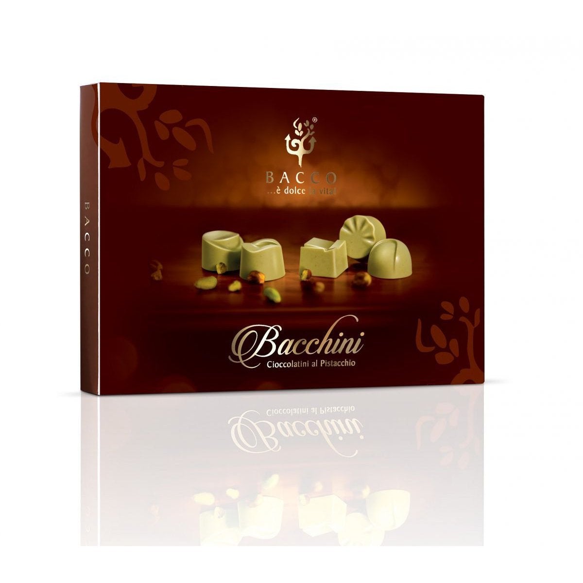 Bacchini, cioccolatini al Pistacchio, 110 gr Dolci tipici siciliani Bacco 