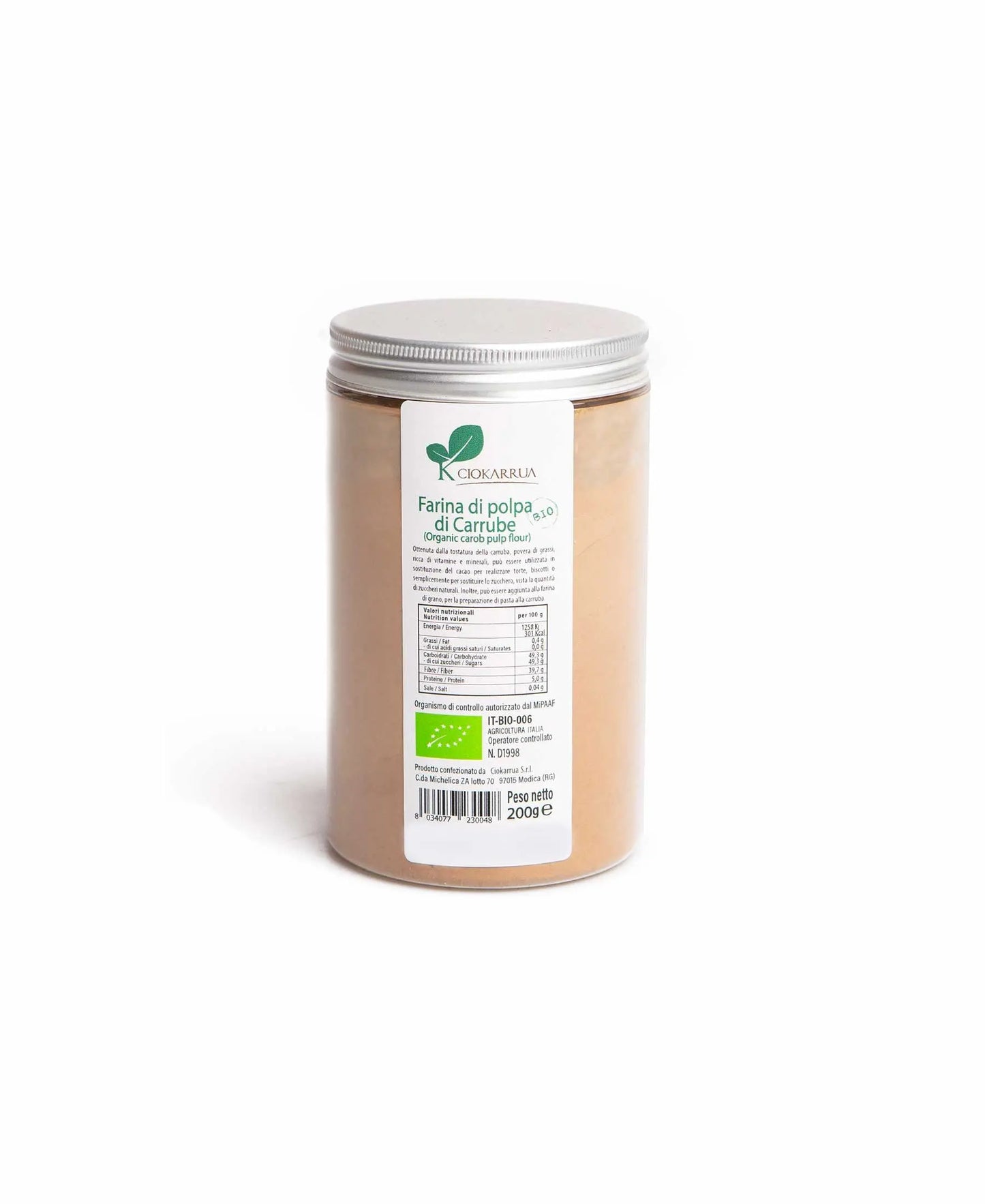 Farina di Polpa di Carrube siciliane, 500 gr, Food in Sicily Carrube Food in Sicily 