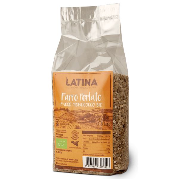 Farro Perlato da agricoltura biologica certificata Cereali Molino Latina 