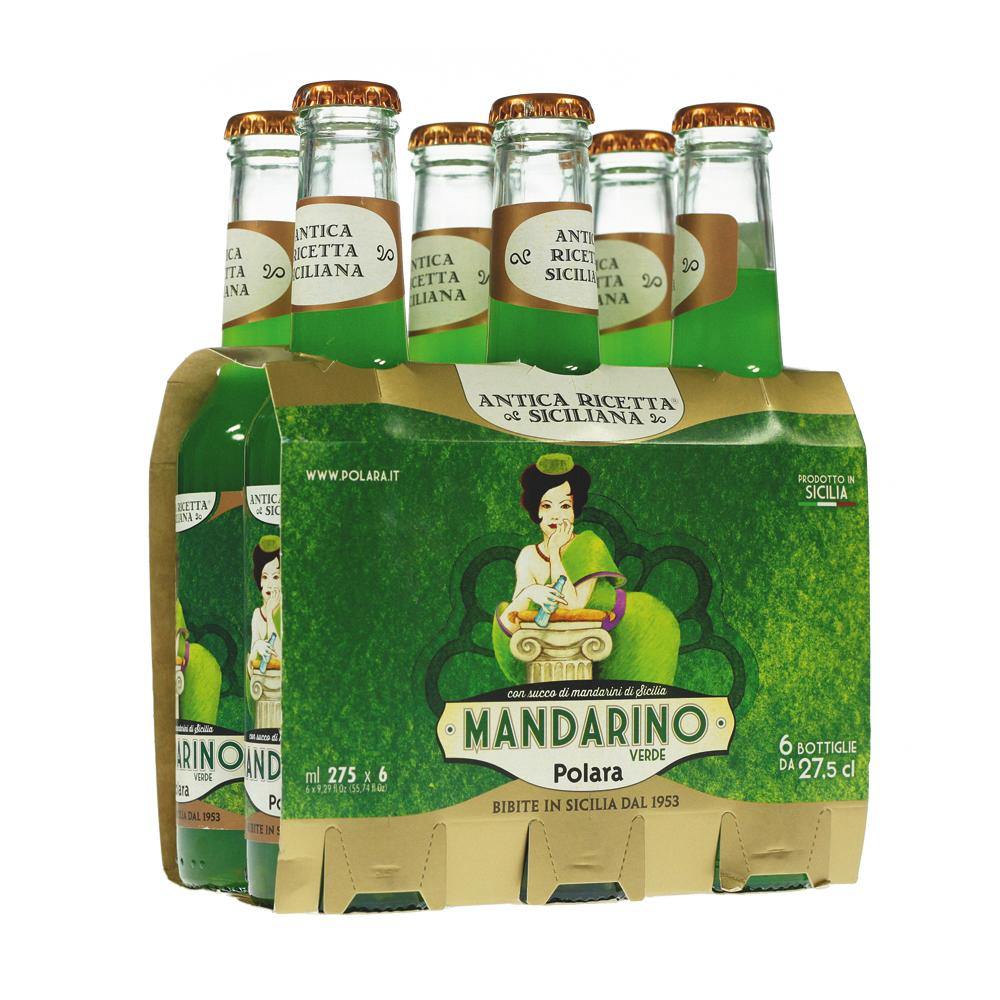 Mandarino Verde Polara, confezione da 6 x 27,5cl Bibite Polara 