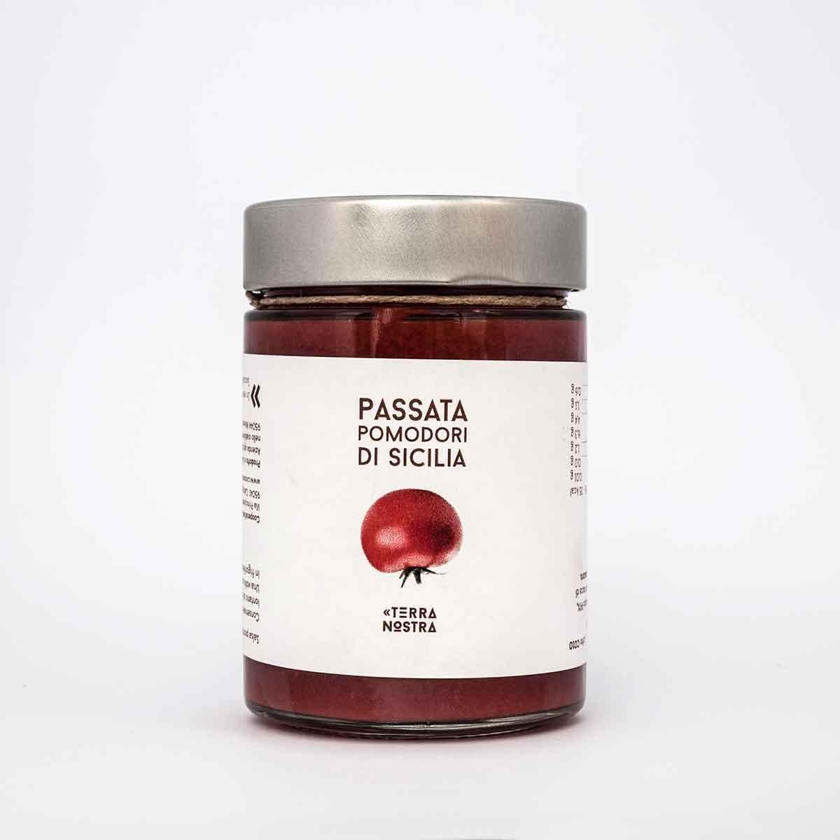 Passata di Pomodoro di Sicilia da agricoltura sociale, 330 grammi Sugo Cooperativa Sociale Terra Nostra 