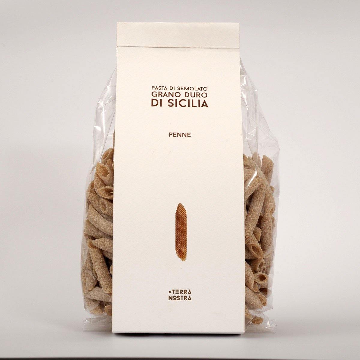 Penne di semolato di grano duro di Sicilia da agricoltura sociale, 500 grammi pasta Cooperativa Sociale Terra Nostra 