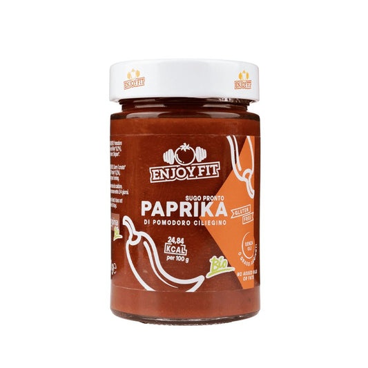 Sugo Pronto di Pomodoro Ciliegino con Paprika da agricoltura biologica, 200 grammi Sugo Salemipina 