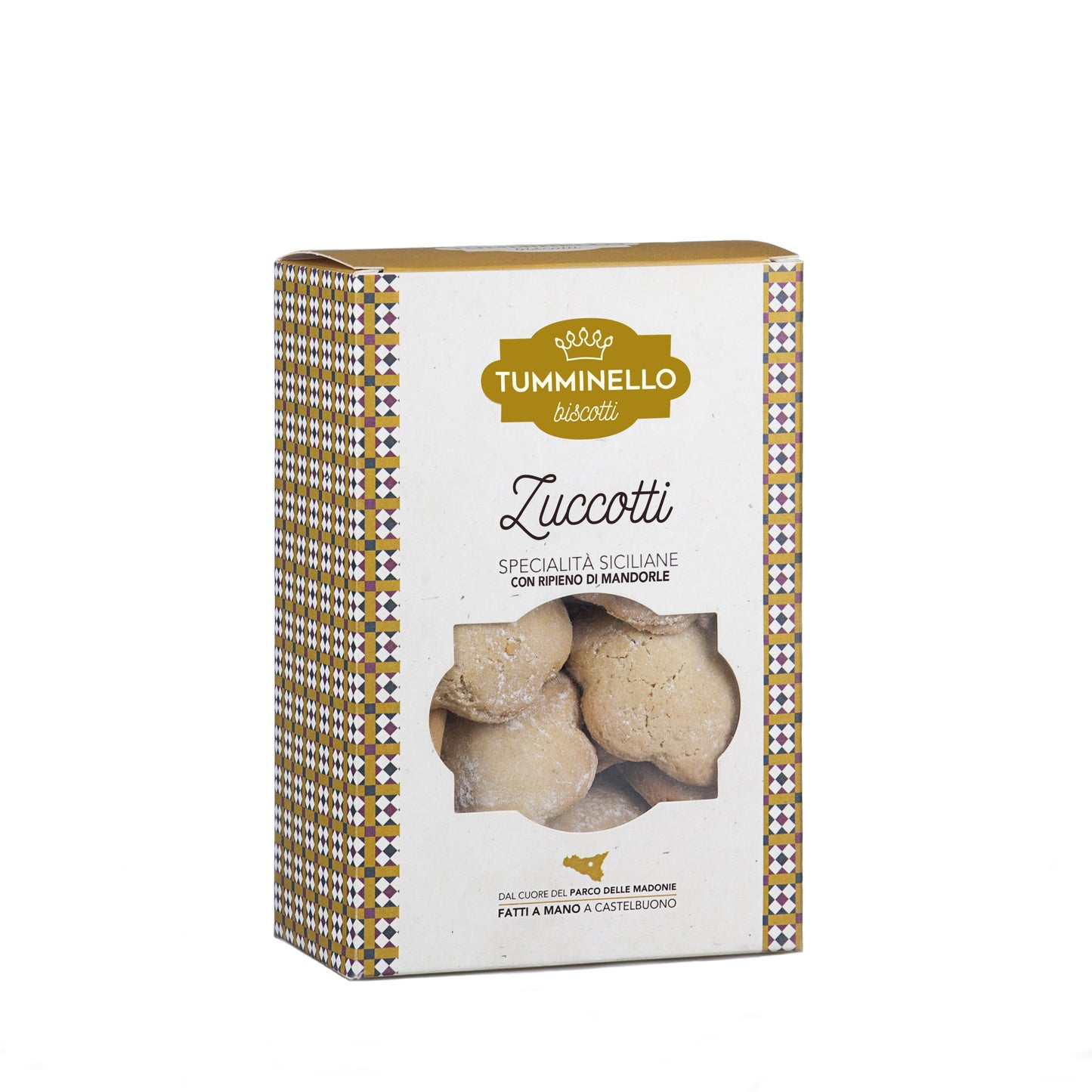 Zuccotti, biscotti siciliani con mandorla e zuccata, 320 gr Dolci tipici siciliani Tumminello 