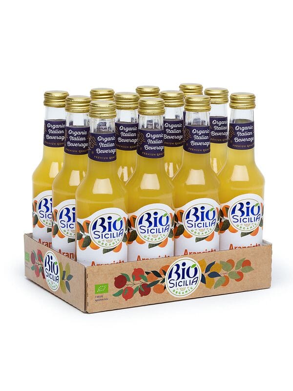 Aranciata Polara Bio, confezione da 12 Bottiglie x 27,5 cl Bibite Polara 