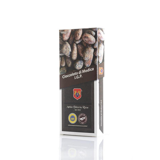 Cioccolato di Modica IGP Fondente Nero, 100 gr Cioccolato di Modica Antica Dolceria Bonajuto 