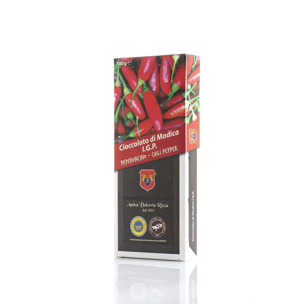 Cioccolato di Modica IGP al Peperoncino, 100 gr Cioccolato di Modica Antica Dolceria Bonajuto 