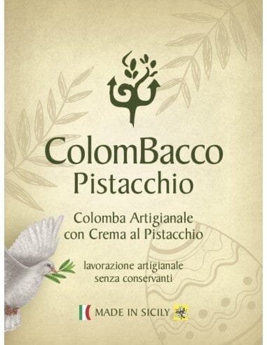 Colomba Colombacco Retrò al Pistacchio 1 Kg Dolci tipici siciliani Bacco 