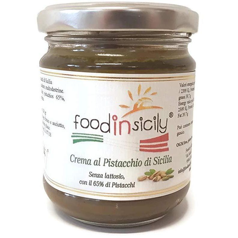 Crema vegana con 65% Pistacchi di Sicilia, 200 gr Confetture e Creme spalmabili Food in Sicily 