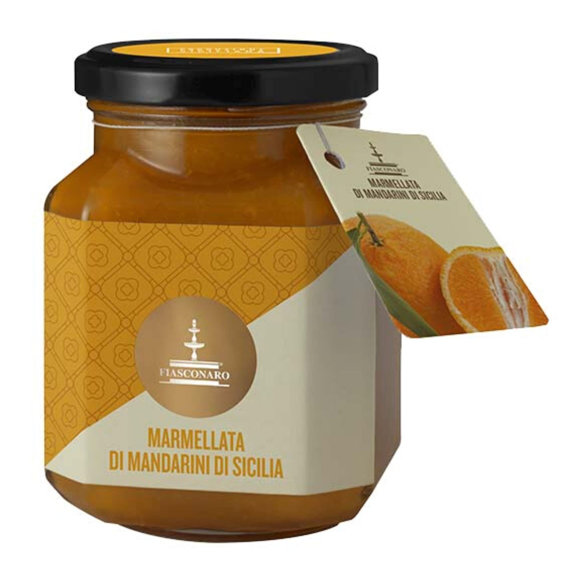 Marmellata di Mandarini di Sicilia, 360 grammi Confetture e Creme spalmabili Fiasconaro 