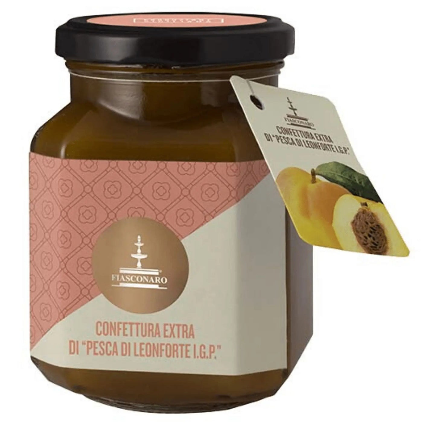 Confettura Extra di Pesche di Leonforte IGP, 360 grammi Confetture e Creme spalmabili Fiasconaro 