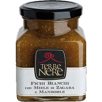 Confettura di Fichi Bianchi con Miele di Zagara e Mandorle, 240 gr Confetture e Creme spalmabili Terre Nere 