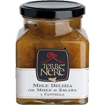 Confettura di Mele Delizia con Miele di zagara e Cannella, 240 gr Confetture e Creme spalmabili Terre Nere 