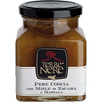 Confettura di Pere con miele di zagara e Marsala, 240 gr Confetture e Creme spalmabili Terre Nere 